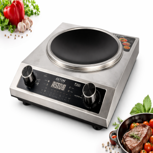 ASTON Multifunction Infrared Cooker box showing 2200W power and cooking modes