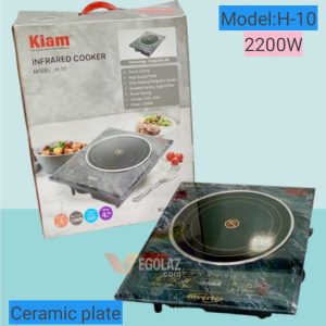 Kiam H-10 Infrared Cooker – 2200W Ceramic Cooktop with Touch Control | 100% Authentic