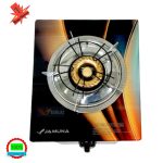 Jamuna Gas Stove JGS-SB01G Skyline | Single Brass Burner | Tempered Glass Top