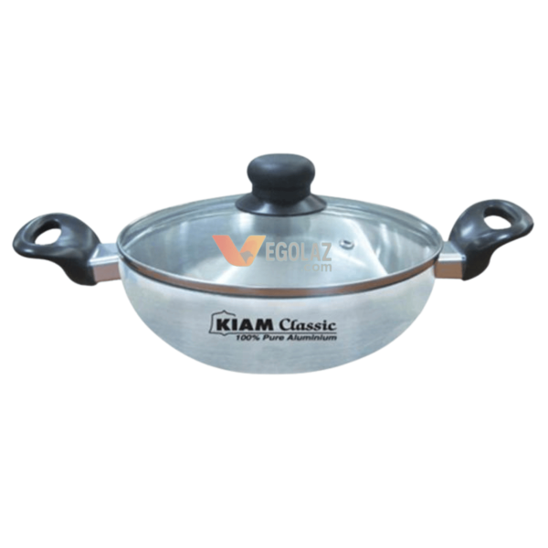 Kiam Honeycomb Stainless Steel Karai with Lid 24cm