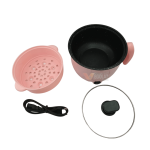 2L Mini Electric Rice Cooker & Hot Pot with Steamer | 3-in-1 Multi Cooker Egg Boiler, Steamer & Fry Pot (600W Non-Stick Medical Stone Liner) - Image 2