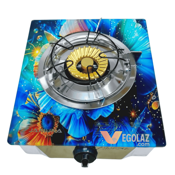 Jamuna Gas Stove JGS-NB01G Dreamy | Single Brass Burner | Tempered Glass Top