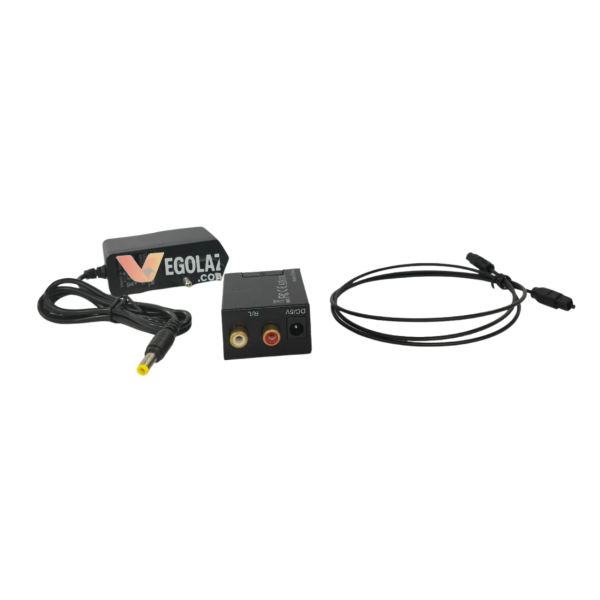 Digital to Analog Audio Converter DAC (Optical/Coax SPDIF to RCA + 3.5mm AUX, PCM/LPCM)