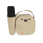 K12 Dual Microphone Karaoke Bluetooth Speaker with RGB Lights (TWS, FM, AUX, USB/TF) - Image 3