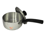 Kiam 16cm Milk Pan with Lid, Durable Aluminium Milk Pot with Bakelite Handle - Image 2