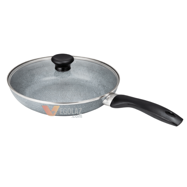 Kiam 28cm Non Stick Fry Pan with Glass Lid Induction Bottom | Food Grade Cookware