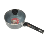 Kiam Non Stick Milk Pan Classic 18cm with Glass Lid, Aluminium Milk Pot for Daily Cooking