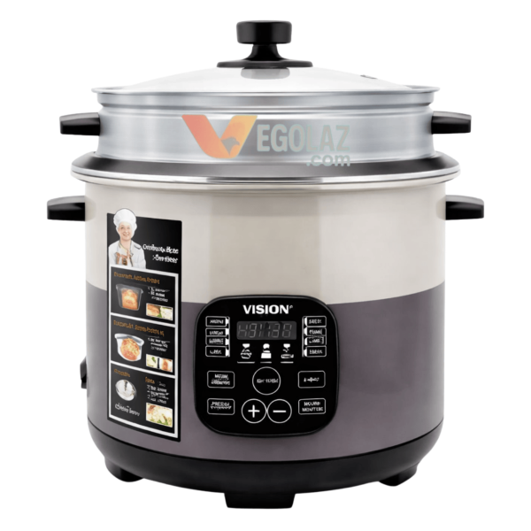 VISION 1100W MC-3.0 Liter Smart Rice Cooker Double Pot with Thermal Safety Fuse and Digital Control