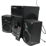 Vision BEAT-104 2.1 Multimedia Speaker (38W RMS) | Bluetooth 4.0 | USB/SD | FM | Remote | LED Lights - Image 2