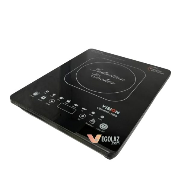 Vision VSN-1206 Induction Cooker 2000W (90–275V) | 8 Power Levels | Child Lock | Timer & Temp Control
