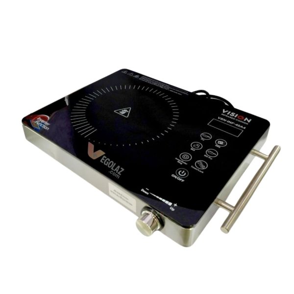 Vision VSN-40A4-Eco Infrared Cooker 2200W (Inverter) | Touch+Knob | 8 Levels | SS Body + Crystal Plate