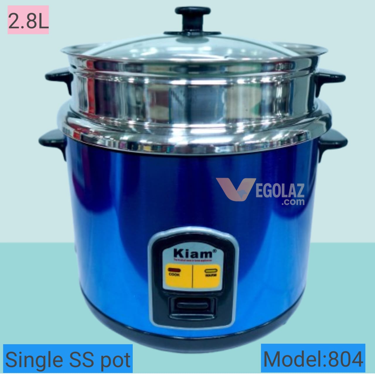 Kiam Rice Cooker Rice Cooker 2.8L Kiam SJB-804-SS Best Rice Cooker in Bangladesh Energy Saving Rice Cooker