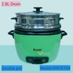 Kiam Rice Cooker 2.8L DRC-9704 SS Body