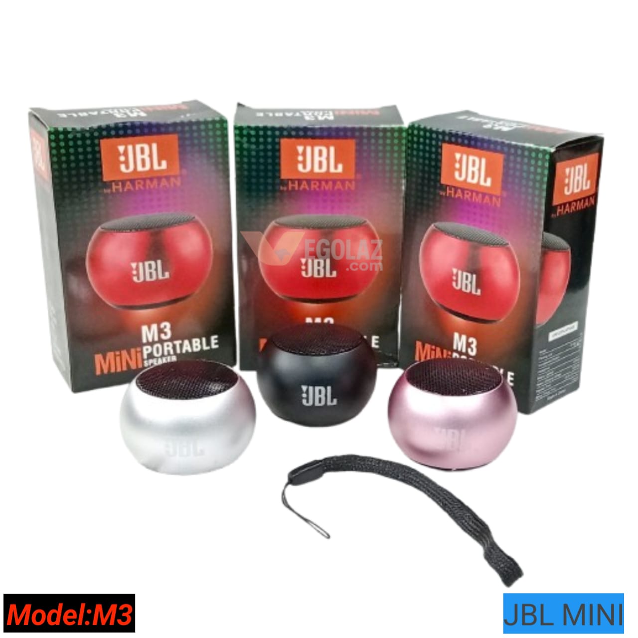 JBL M3 Mini Waterproof Bluetooth Speaker – Compact Design with 4W Output