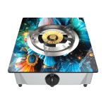 Jamuna JGS-NB01G Dreamy Gas Stove with Single Brass Burner and 8mm Tempered Glass