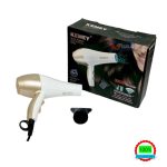 Kemey KM-2376 / KM-2378/KM-810 Professional 3000W Hair Dryer with Ionic Technology, Cool Shot, and Overheat Protection – Black