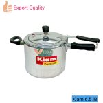 "Kiam Premium Pressure Cooker 6.5L IB – Aluminium Induction Bottom, Eco-Friendly, Dishwasher Safe"