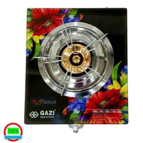 Gazi GST-117C Single Burner LPG Gas Stove Tempered Glass