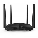Tenda AC10 AC1200 Dual Band Gigabit WiFi Router with 4 High-Gain Antennas – Black Wireless Router