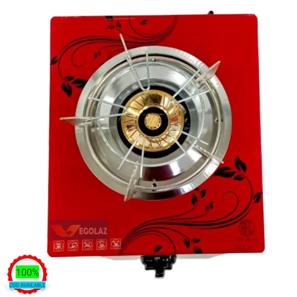RFL Silky Single Burner Glass Gas Stove Front View