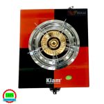 Kiam Single Burner Glass Gas Stove G-57 | Stainless Steel Body| Glass Top - Image 2