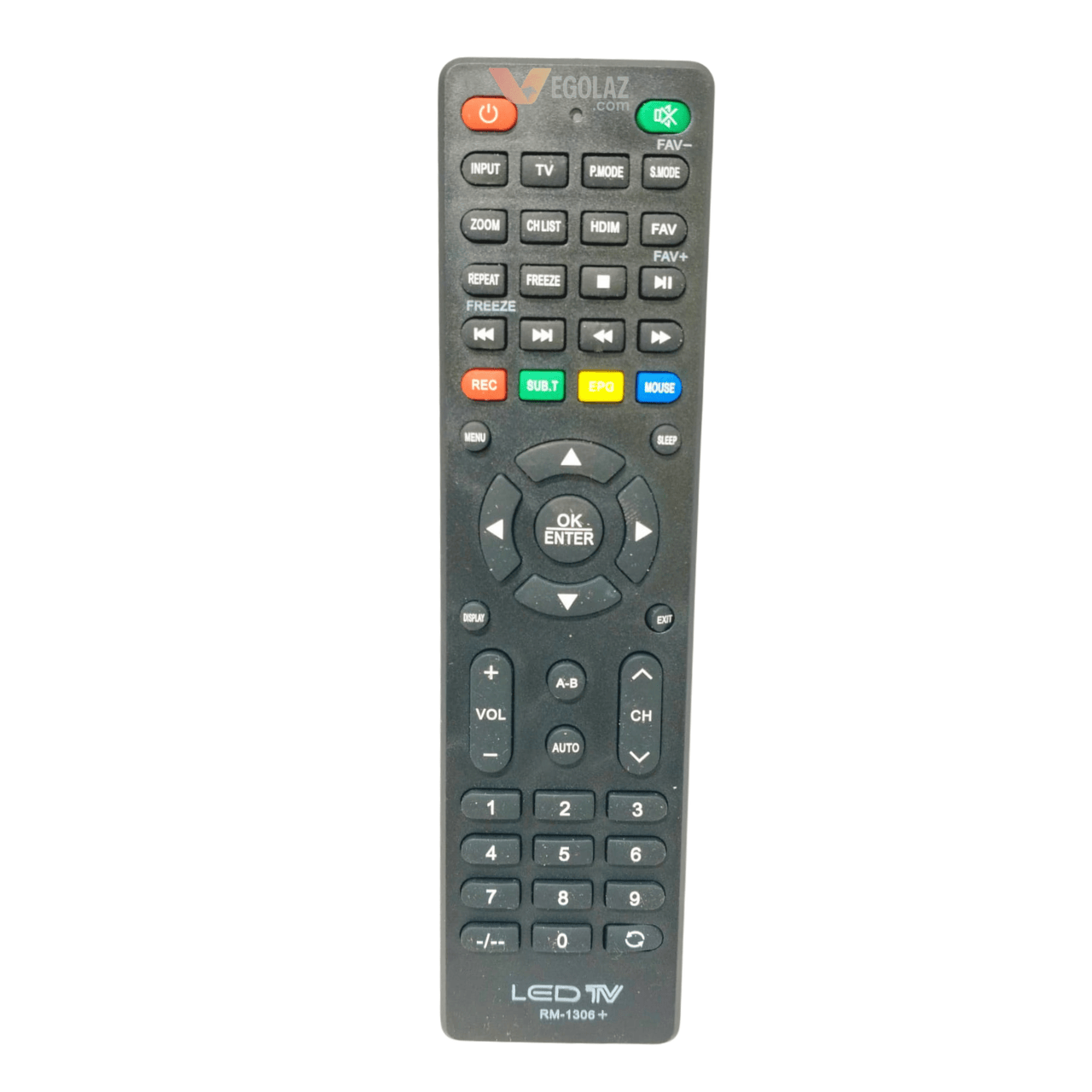 huyau-rm-l1306-plus-remote.png HUYAU RM-L1306+ Universal TV Remote Control | Compatible with LCD/LED TVs | No Setup Required | Long Range Remote - Image 1
