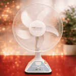 MK Defender MK-2926 16 Inch Rechargeable AC DC Oscillating Fan with LED Night Light