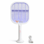 SUNMOON KPE SM-3821A Rechargeable Electric Mosquito Swatter with UV Light and Type-C Charging
