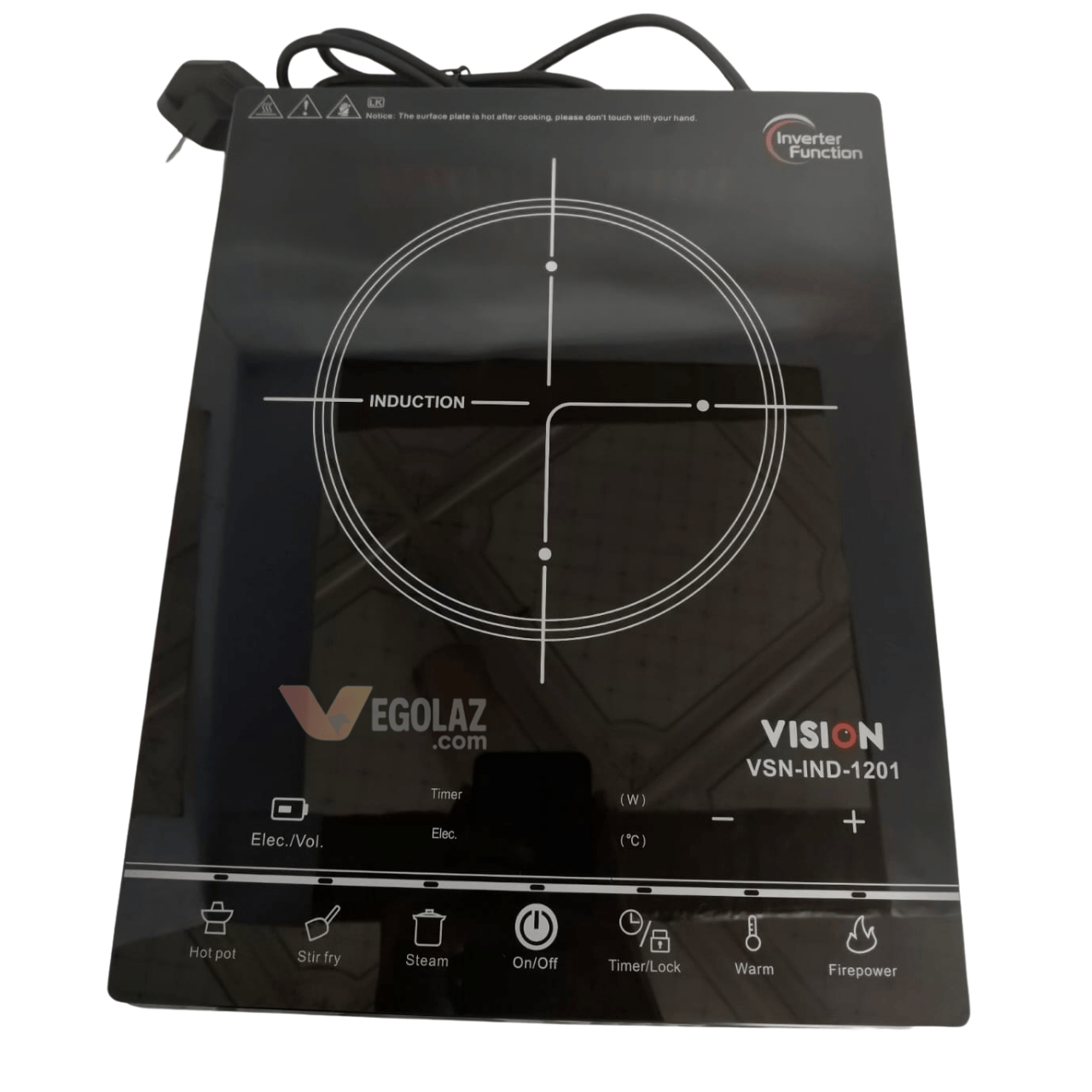 vision-induction-1201.png Vision RE-VISION-XI-1201 Eco Induction Cooker – 2000W - Image 1