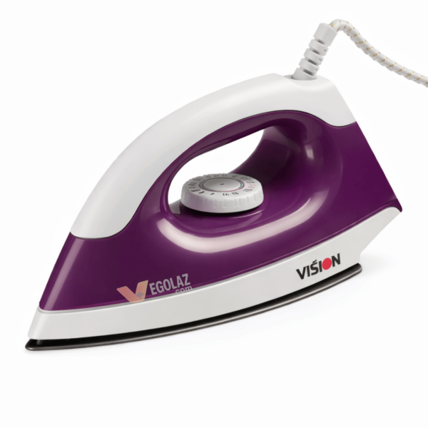 Vision VIS-DEI-007 Electric Iron Purple 1150W – Non-Stick Soleplate with Thermostat Control