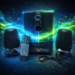 Xlab M-246BT Bluetooth Multimedia Speaker System with Subwoofer – USB, SD, Remote - Image 3