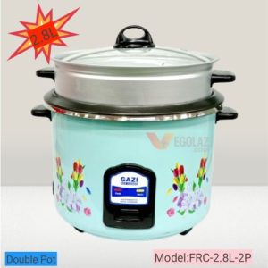 Gazi Rice Cooker 2.8L – Model: FRC-2.8L-2P (Double Pot)