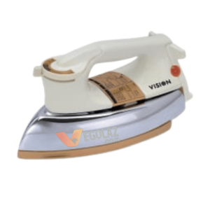 Vision VIS-DEI-012 Heavy Electric Iron White 1200W – Ceramic Soleplate with 6 Temperature Settings