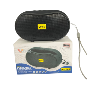 WUF-W15 (W15) Portable Bluetooth Speaker with FM Radio, USB/TF & TWS (1800mAh)