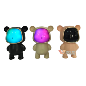 X-868 Cartoon Bear Bluetooth Speaker with RGB Lights (Bluetooth 5.0, TWS, TF Card, AUX)