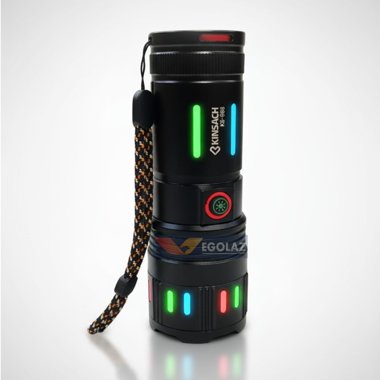 Kinsach KS-885 20W Laser LED Torch | 1.5KM Zoom Flashlight & Power Bank
