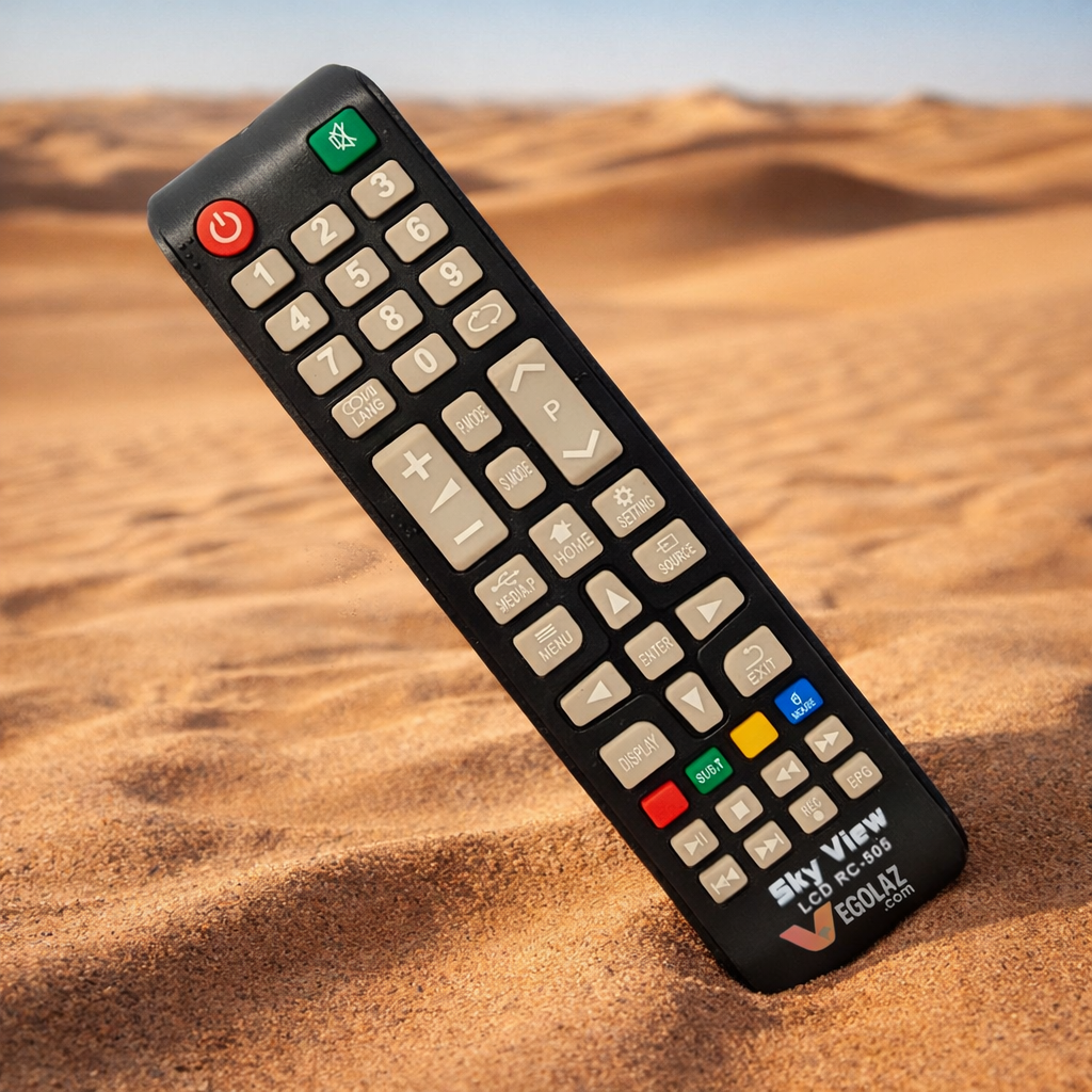 Sky View RC-505 Universal LCD/LED TV Remote Control | Multi-Function Replacement Remote with Media & Navigation Keys