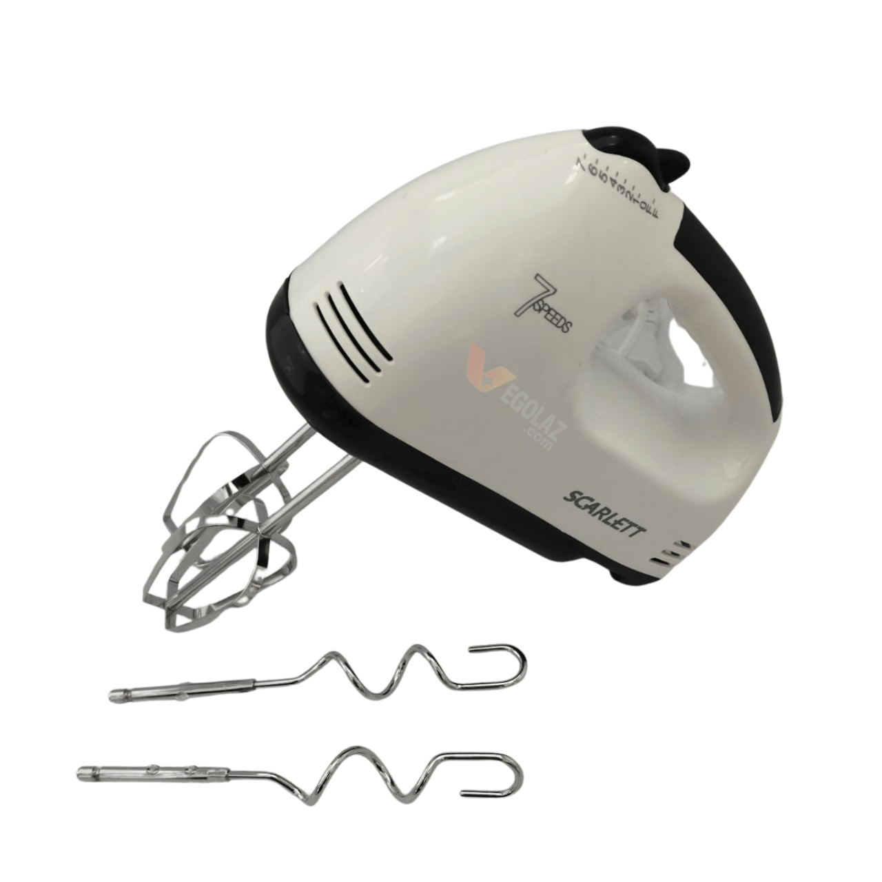Scarlett Super Hand Mixer DH133-1 | 260W Electric Cake Mixer with 7 Speed Control & Dough Hooks