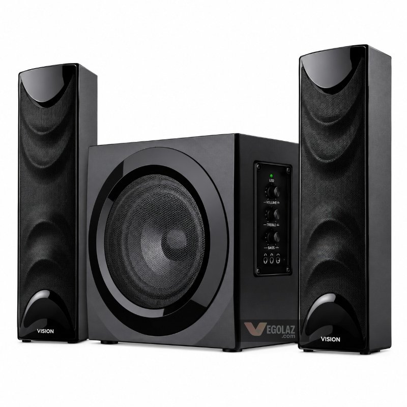 Vision Loud-201 Pro 2:1 Multimedia Speaker 60W RMS with 6.5 inch Subwoofer