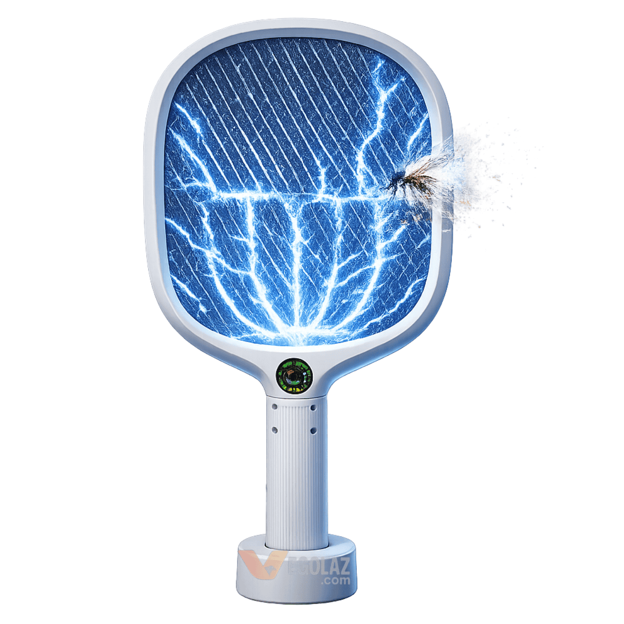 JIUYI SK-007 Rechargeable Mosquito Swatter | Li-ion Battery Electric Bug Zapper with LED Light & High Voltage Grid