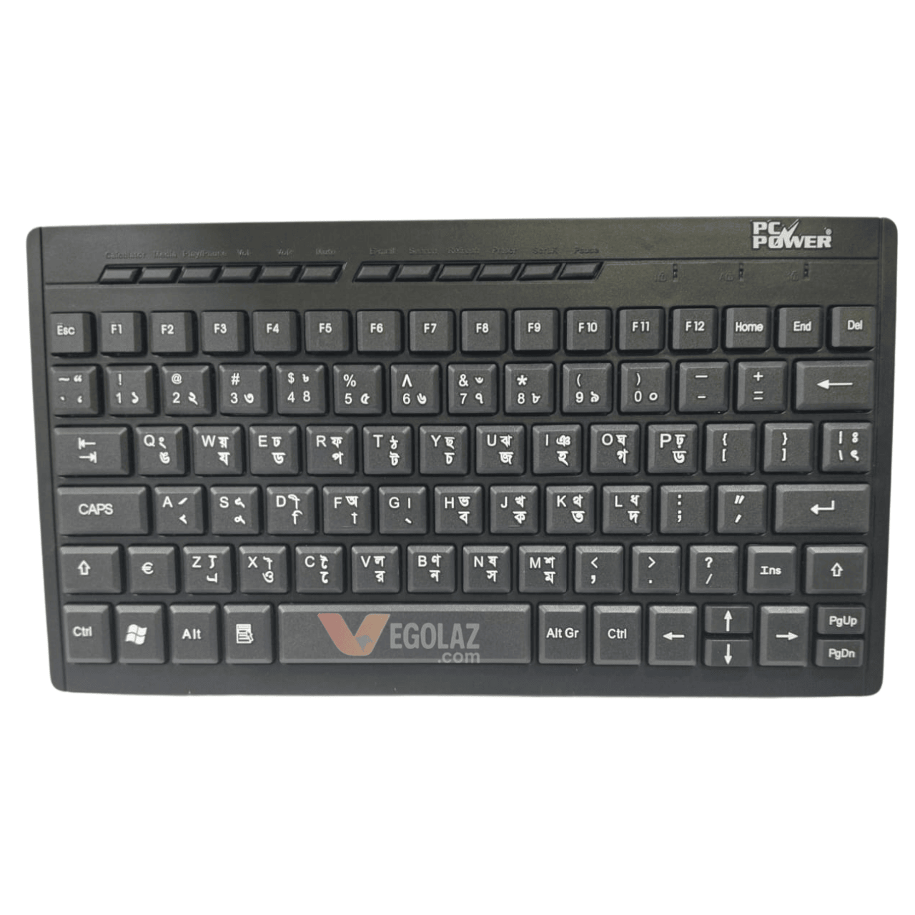 PC POWER PMK-01 Ultrathin Mini Wired USB Keyboard with 84 Keys and Multimedia Hotkeys