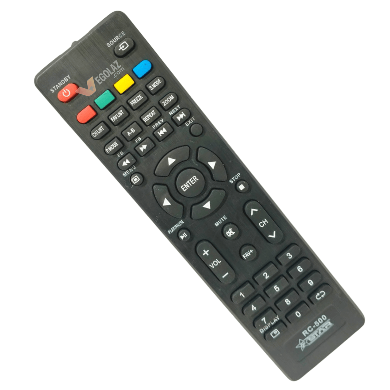 RC-500 Universal TV Remote Control | Compatible with LCD/LED TVs | Replacement Remote with Full Function Keys