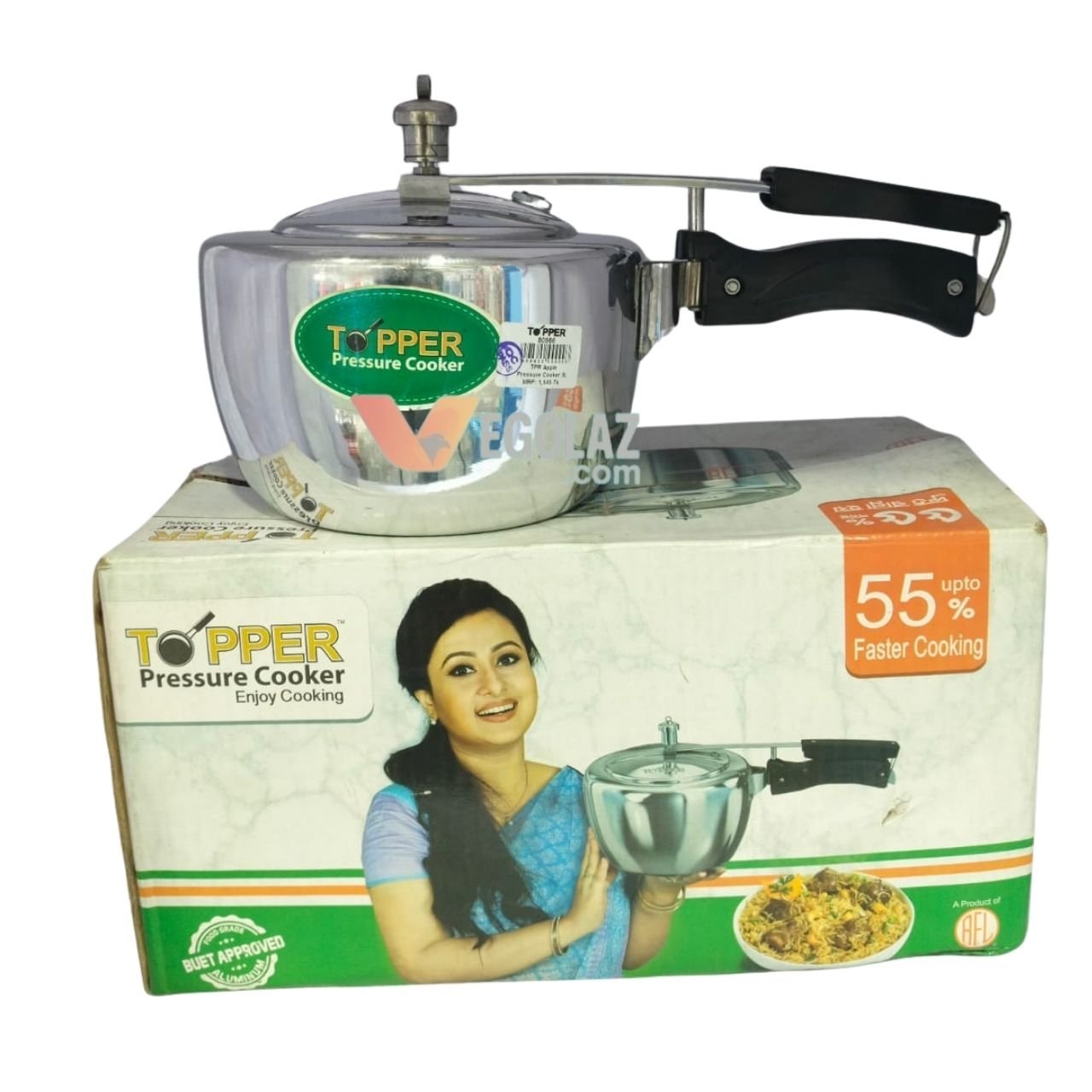 RFL Topper Aluminum Pressure Cooker Fast Cooking Safe Valve Kitchen Cooker