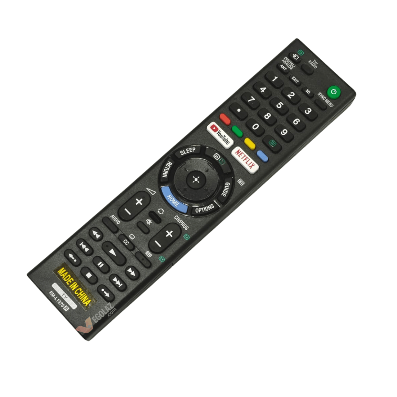 Sony RM-L1370 LCD/LED TV Remote Control with YouTube & Netflix Buttons | Universal Replacement Remote for Sony TV