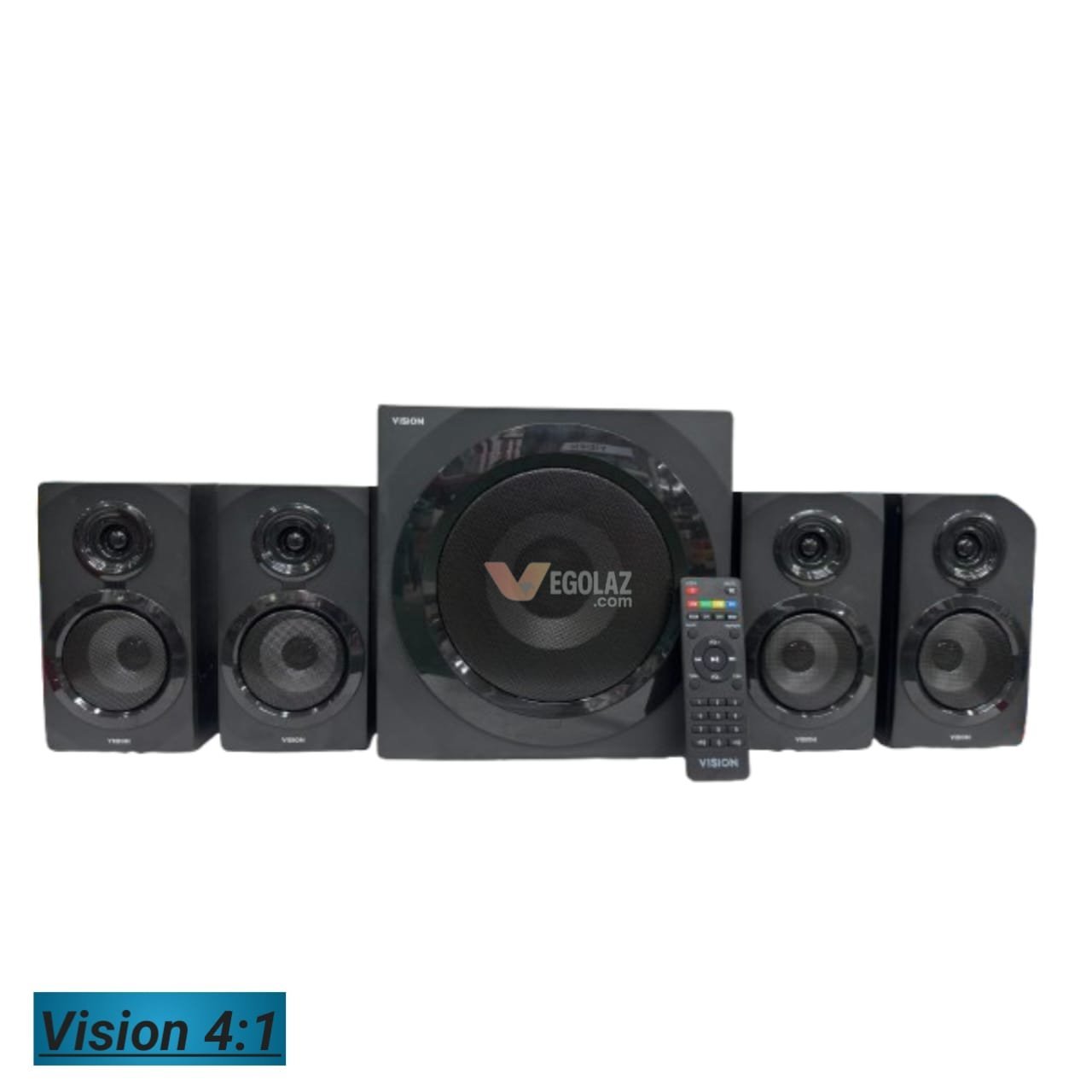 Vision Sonic Boom 4.1 Home Theater Bluetooth Speaker – 70W RMS & Remote Control